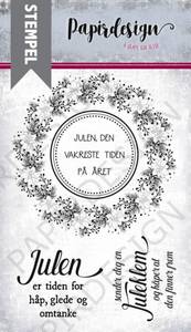 Papirdesign Stempel Julekrans