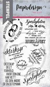 13610.jpg Papirdesign Stempel - Ekteskap