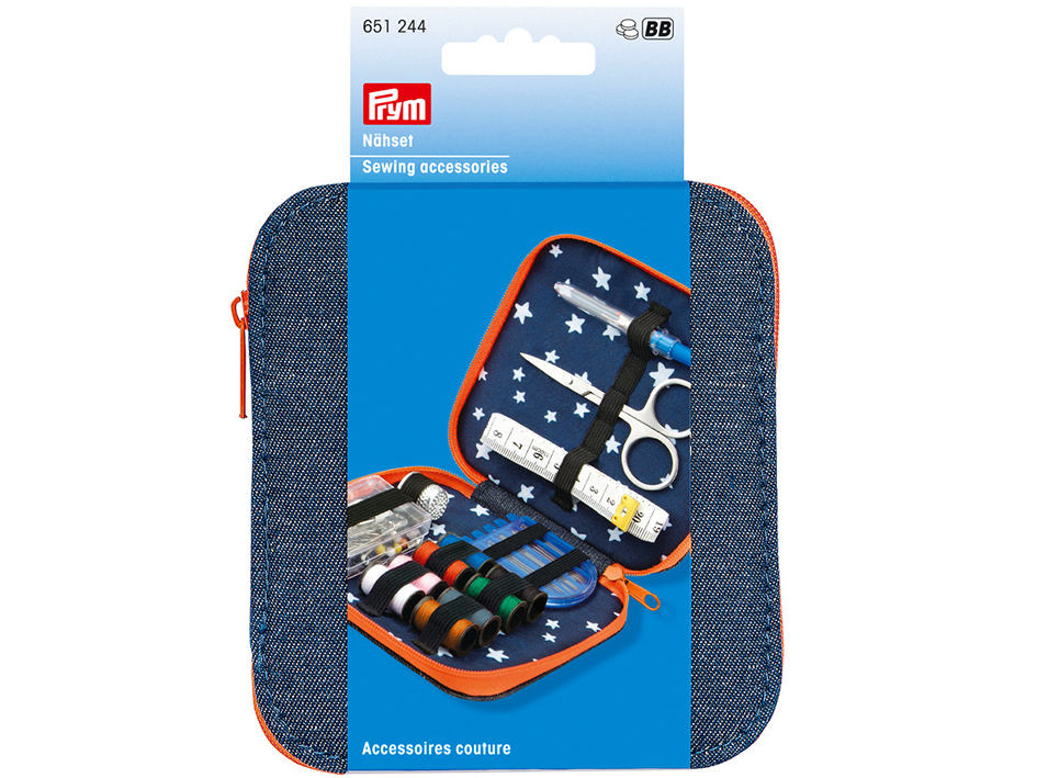 Prym Sysett Denim Oransje m/glidlås - Bilde 1