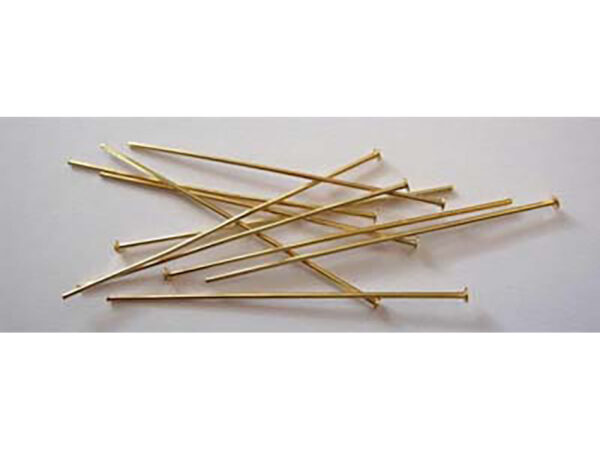 13650-1.jpg T-pin – 45mm 50 stk – Gullfarget