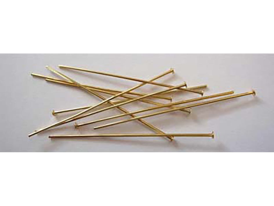 T-pin – 45mm 50 stk – Gullfarget - Bilde 1