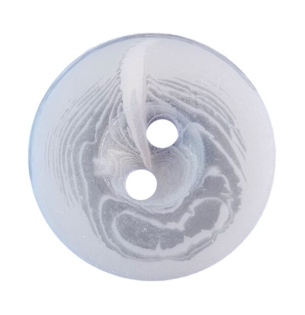 Knapp 2 hulls 18mm, Blå