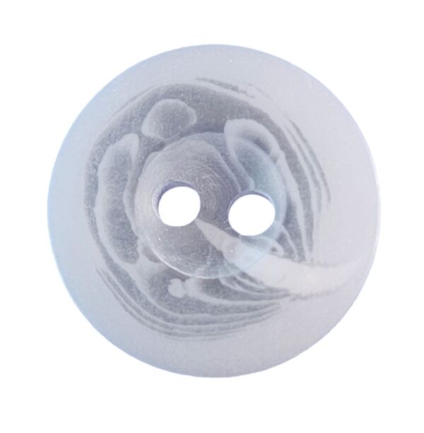 Knapp 2 hulls 15mm, Blå