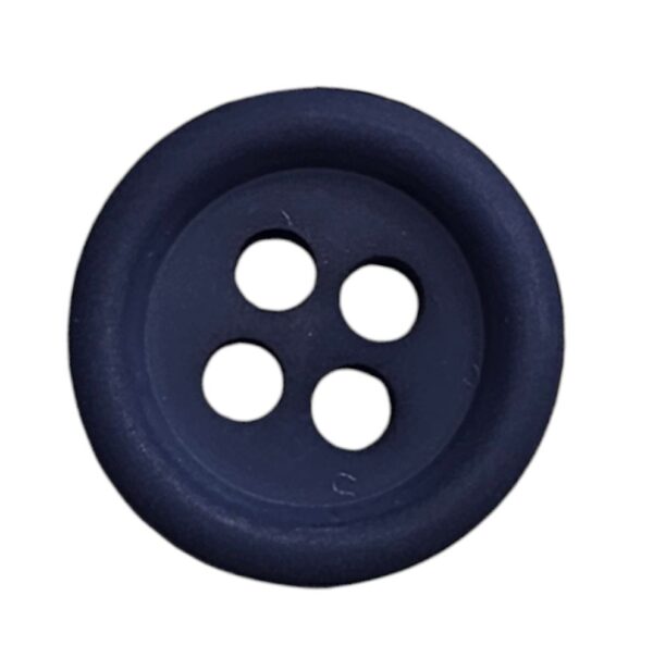 Knapp 4 hulls 11mm, Mørk Blå