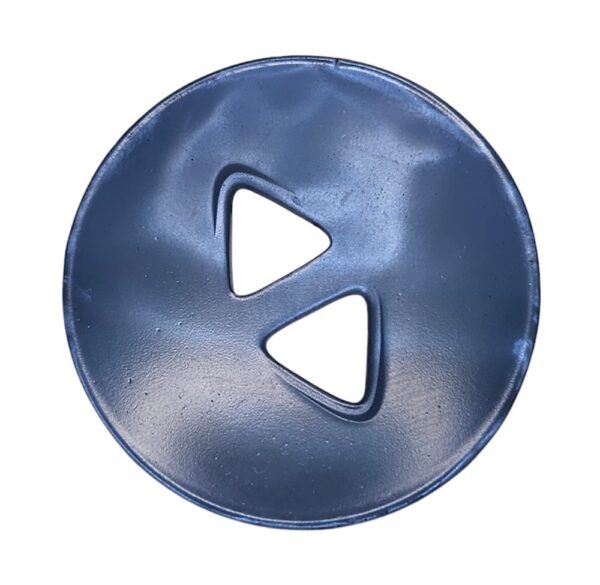 Knapp, 2 hulls 34mm, Blå