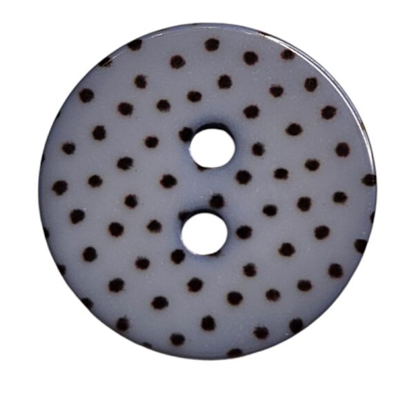 Knapp 2 hulls 15mm, Blå