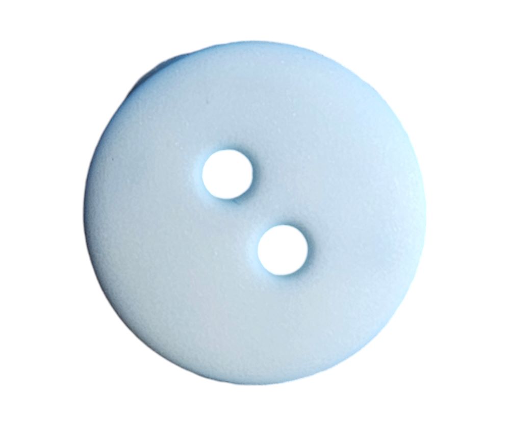 Knapp 2 hulls 11mm Blå - Bilde 1