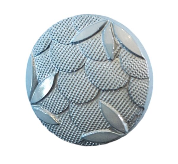 Knapp m/øye 13mm Blågrå