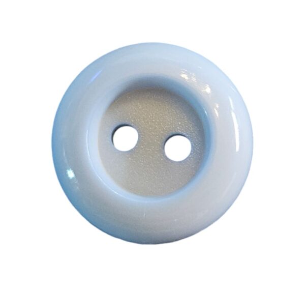 Knapp 2 hulls 15mm Lys blå