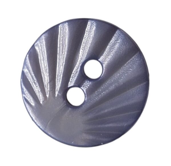 Knapp 2 hulls 13mm Lys blå