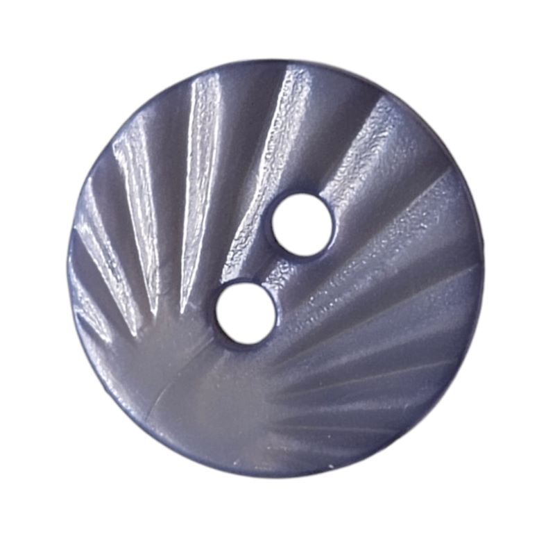 Knapp 2 hulls 13mm Lys blå - Bilde 1