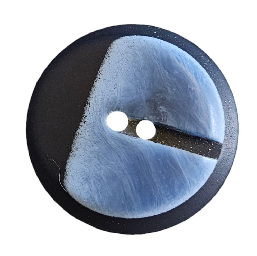 Knapp 2 hulls 18mm Blå - Bilde 1