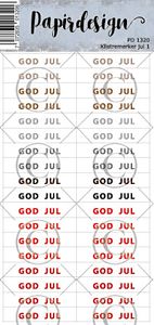 Papirdesign Klistremerker - Jul 1