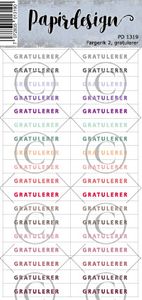 Papirdesign Klistremerker - Fargerik 2