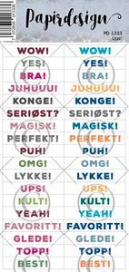 Papirdesign Klistremerker - UPS!