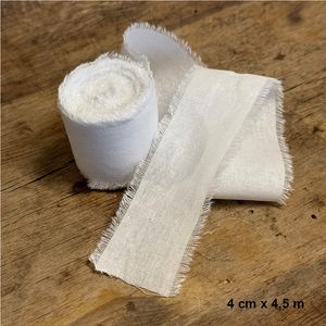 Papirdesign Bomullsbånd 01, hvit