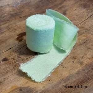 Papirdesign Bomullsbånd 04, lys grønn