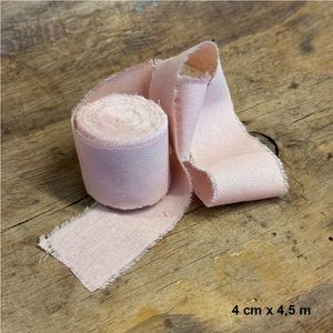 Papirdesign Bomullsbånd 08, støvet rosa