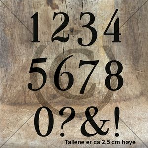 Papirdesign Dies- Alfabet 5, tall