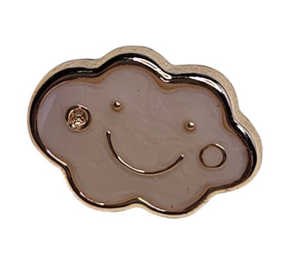 13891.jpg Knapp, 12mm Sky, sølv/hvit