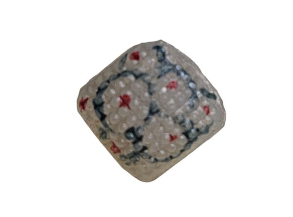 13895.jpg Knapp, m/øye 10mm Hvit/grønn/rød