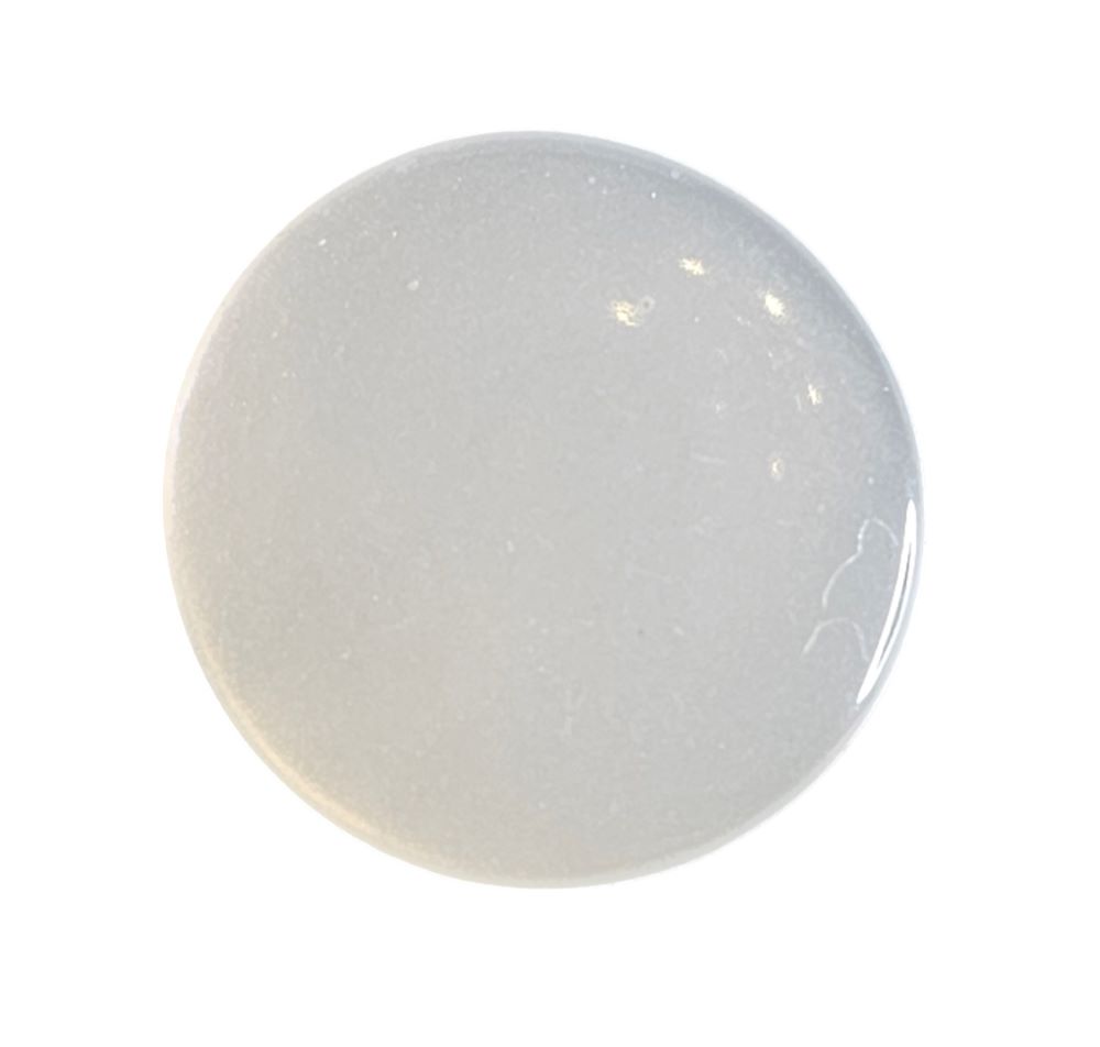 Knapp,  m/ring 13mm Hvit - Bilde 1