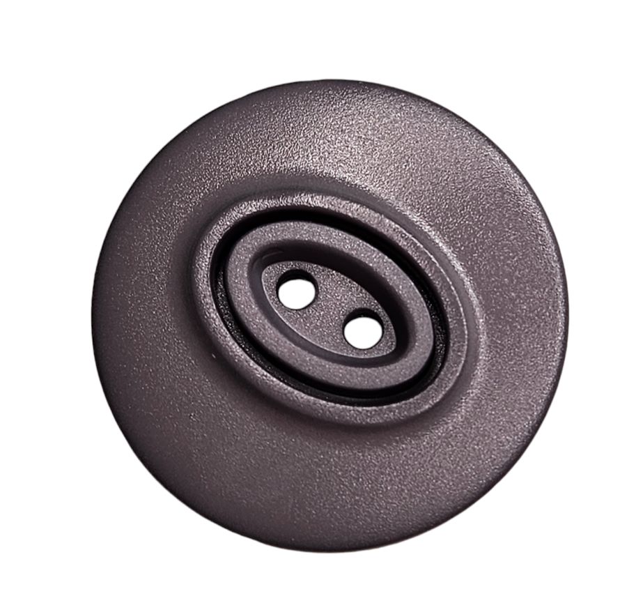 Knapp, 2 hulls, 30mm Grå - Bilde 1