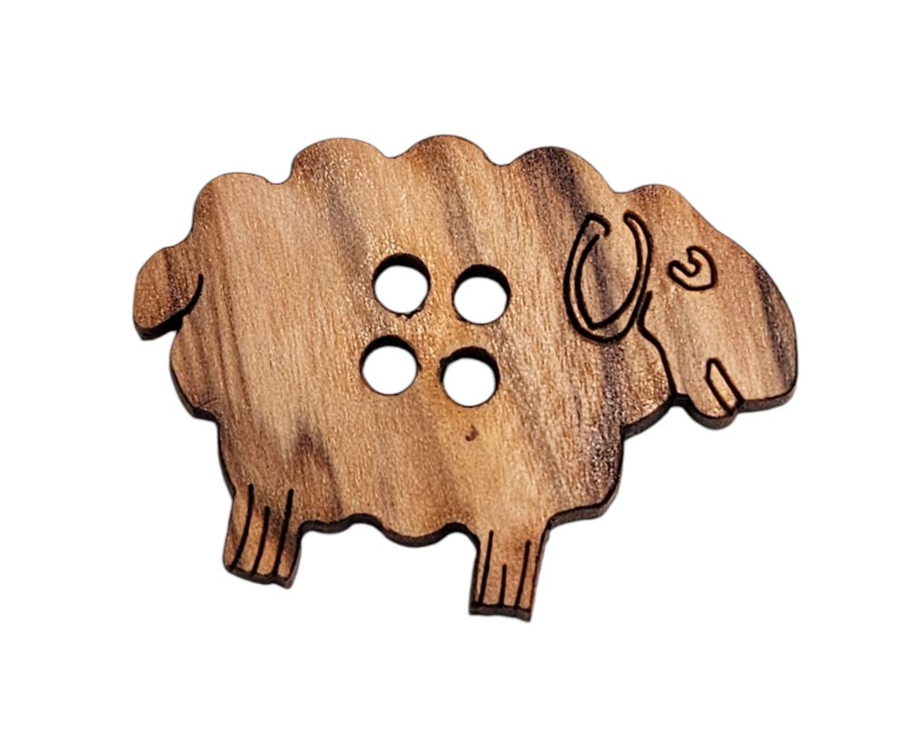 Knapp, 2 hulls, 30mm Sau, Tre - Bilde 1