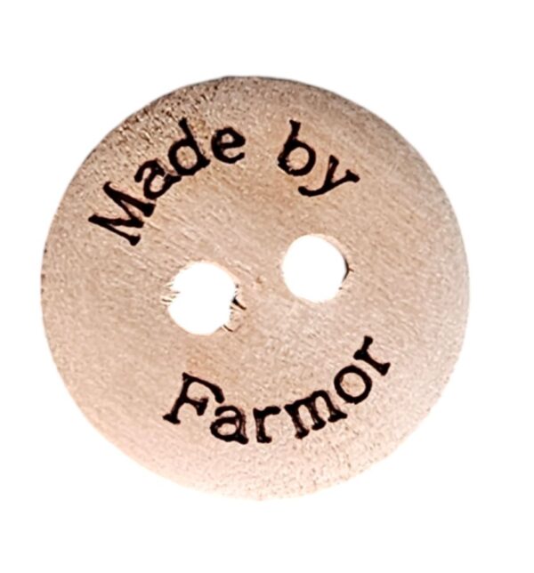 13958.jpg Knapp, 2 hulls, 15mm Made By Farmor, Tre