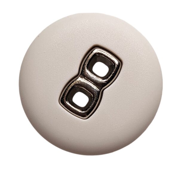 13972.jpg Knapp,2 hulls 32mm Hvit