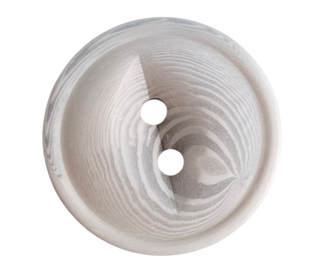 Knapp 2 hulls 15mm Lys Grå - Bilde 1