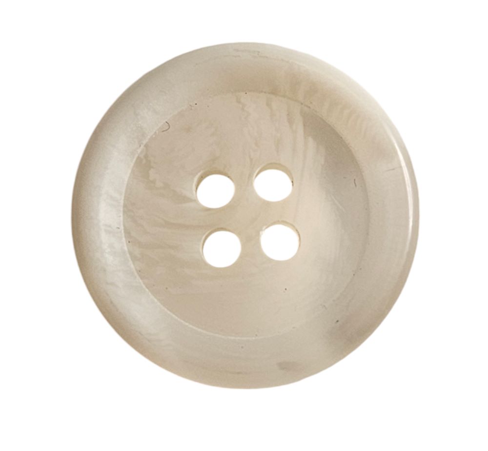 Knapp 4 hulls 15mm Hvit - Bilde 1
