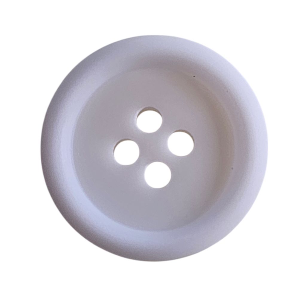Knapp,4 hulls 20mm, Hvit - Bilde 1