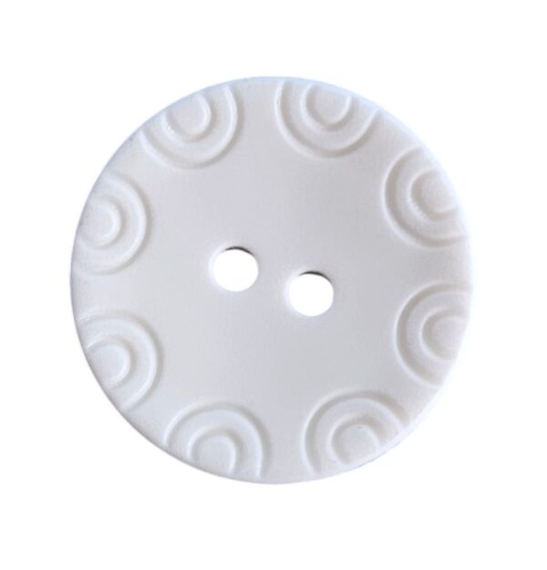 14065.jpg Knapp, 2 hulls 13mm, Hvit