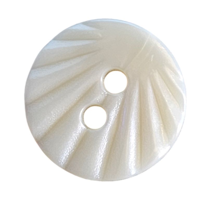 Knapp 2 hulls 13mm Hvit - Bilde 1