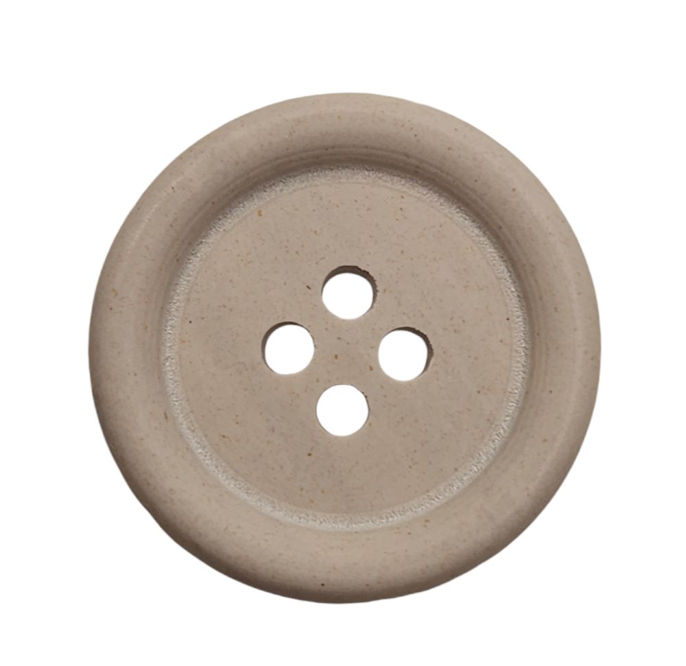 Knapp, 4 hulls 23mm,  Hvit - Bilde 1