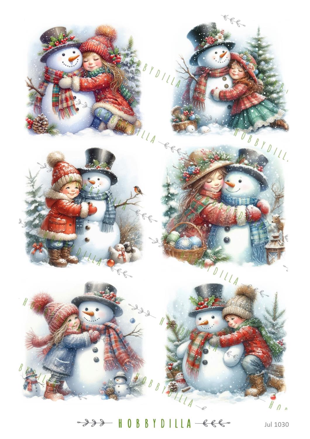 Motivark Jul 1030 Snømann klemmer - Bilde 1