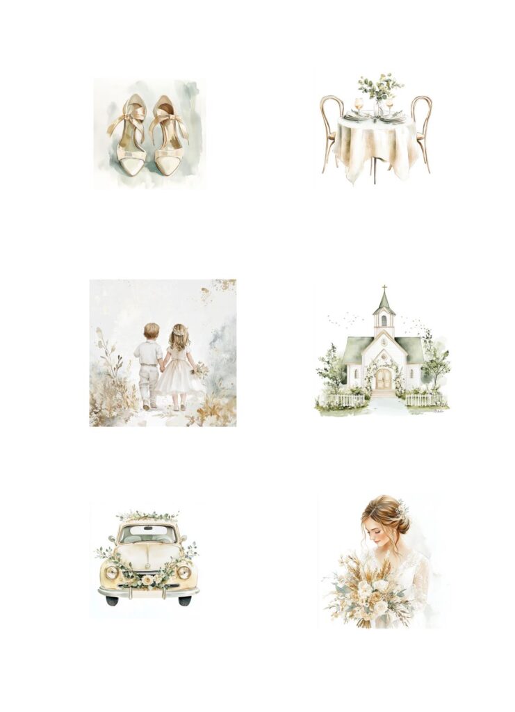 Reprint - Marry Me 1, A4 klippeark