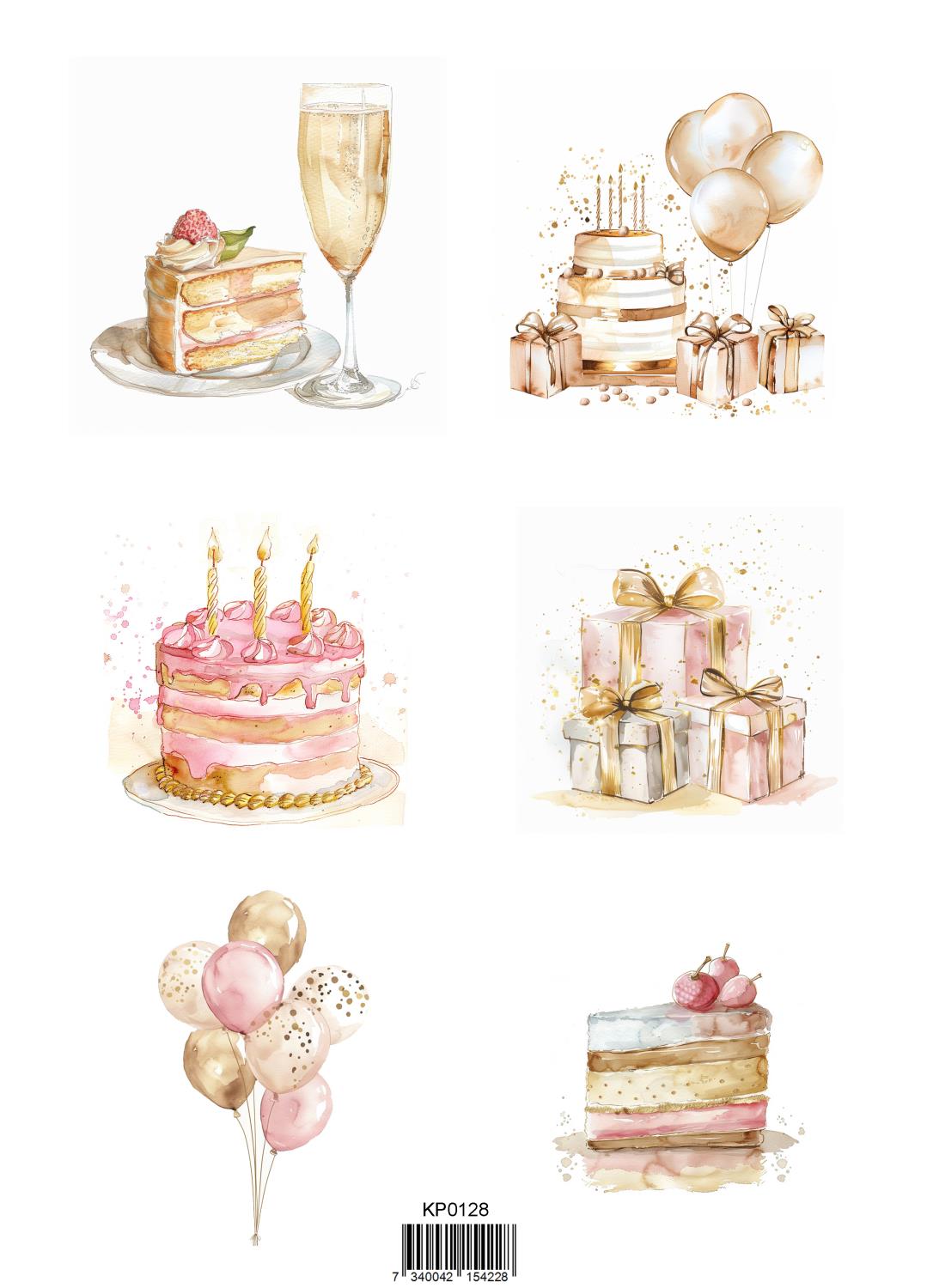 Reprint - Congrats 1, A4 klippeark - Bilde 1