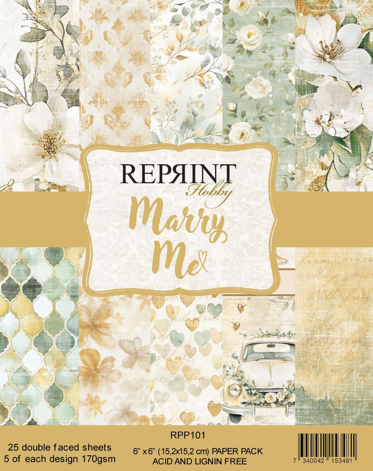 Reprint - Marry Me Collection 6x6 Blokk - Bilde 1