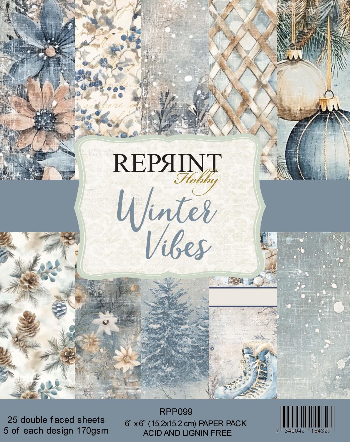 Reprint - Winter Vibes 6x6 Blokk - Bilde 1