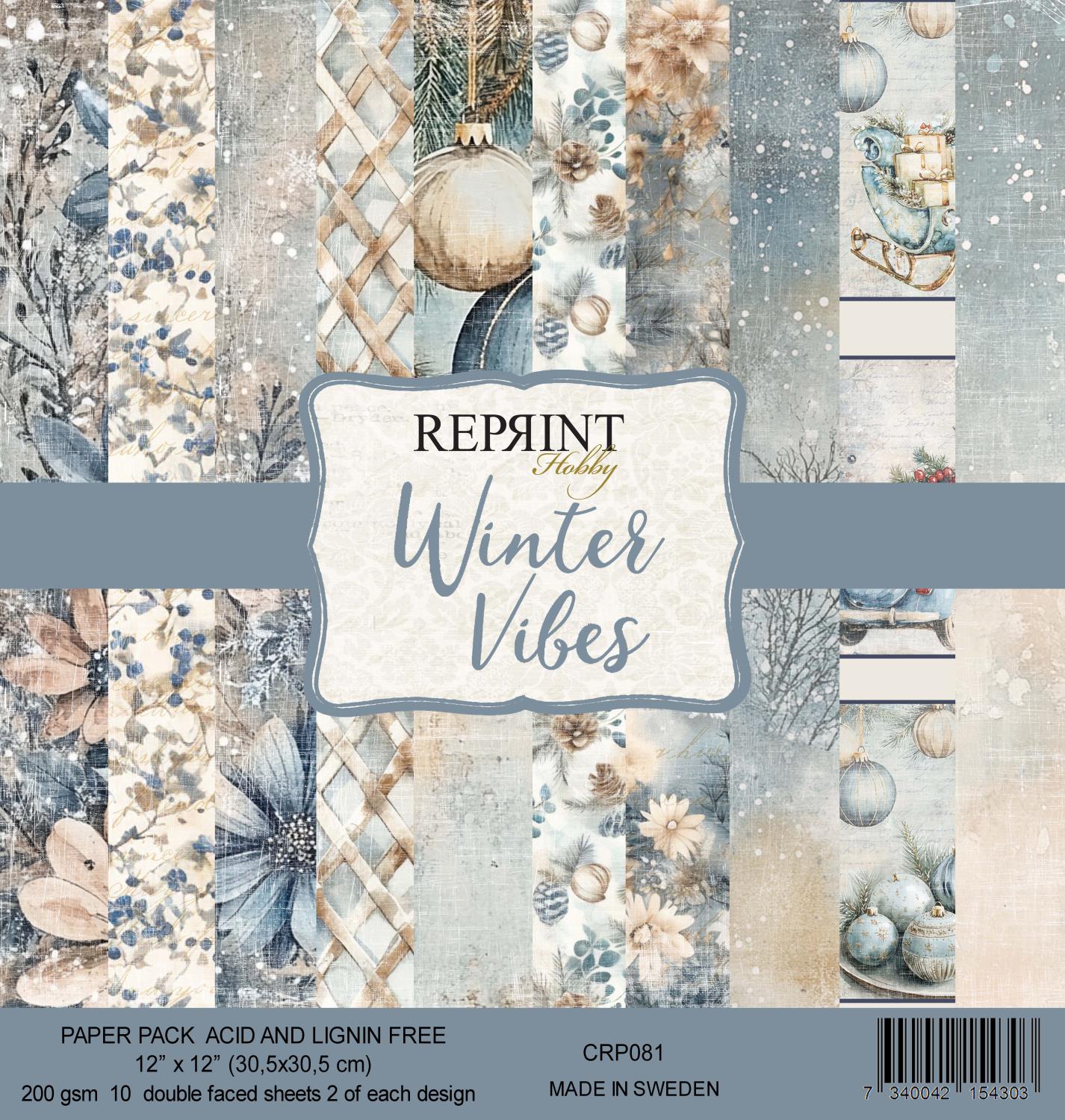 Reprint -Winter Vibes Collection 12x12 blokk - Bilde 1