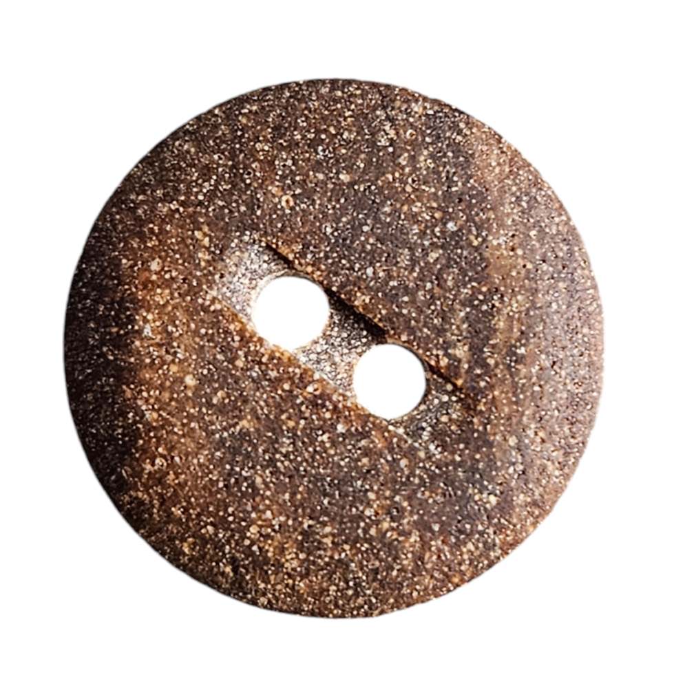 Knapp 2 hulls 15mm Brun - Bilde 1