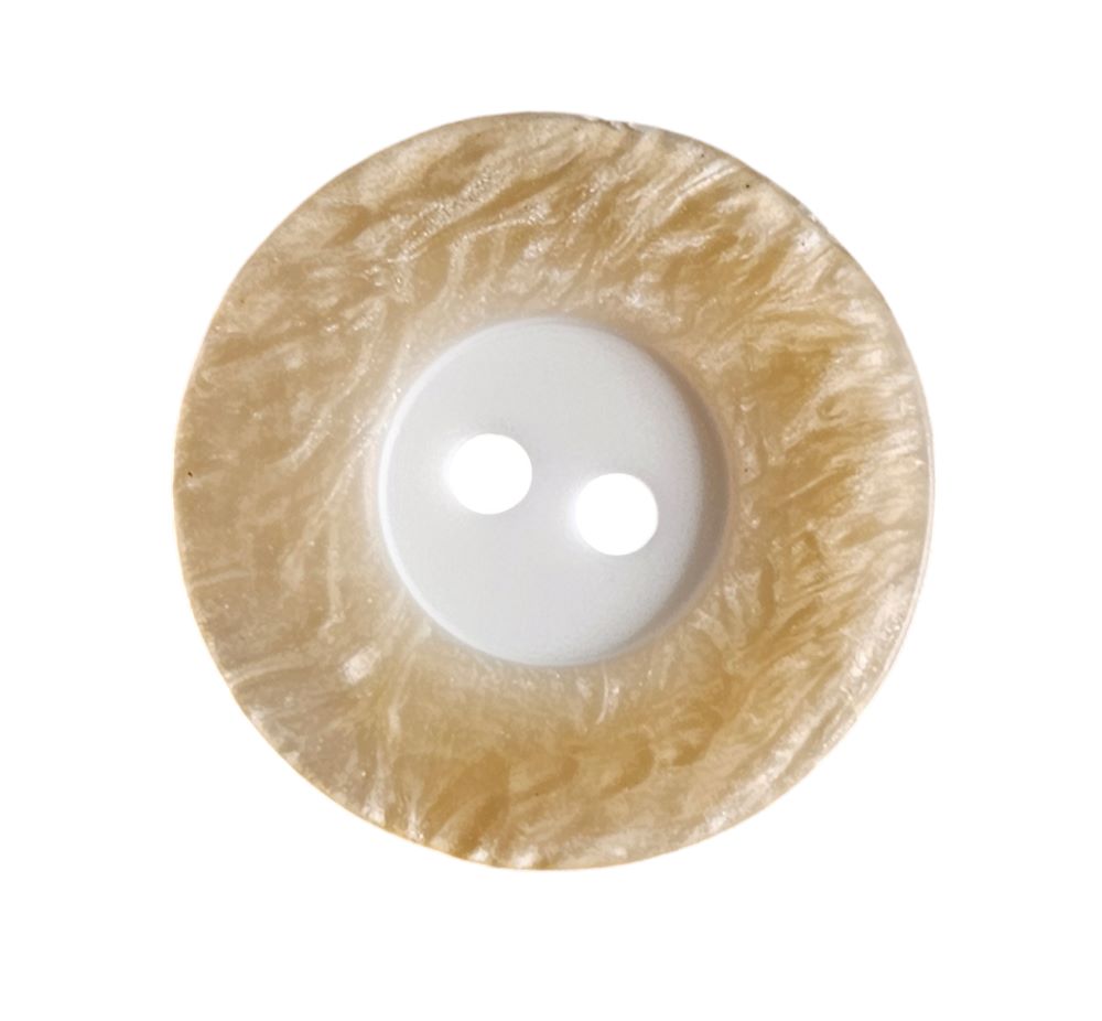 Knapp, 2 hulls 23mm, 14 Lys beige - Bilde 1