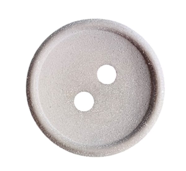 14301.jpg Knapp, 2 hulls 15mm, Lys Grå