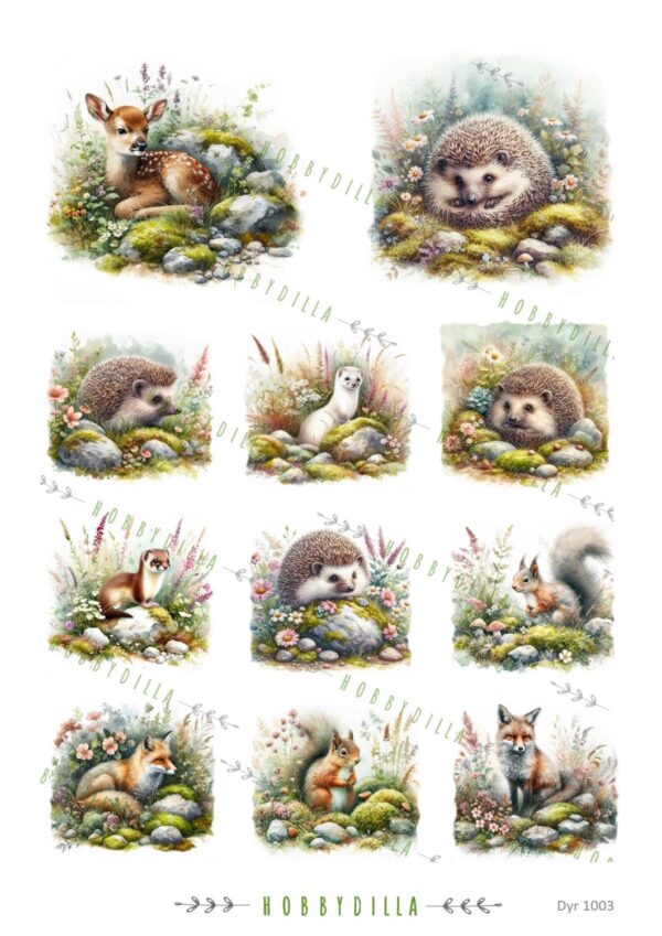 14335.jpg Motivark Dyr 1003 Skogens dyr M