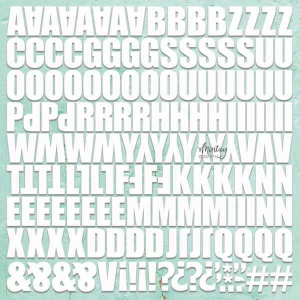 14337.jpg Mintay Chipboard - Decor - Monograms 2