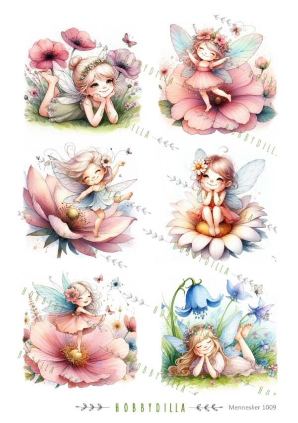 Motivark Eventyr 1009 M Søte feer.