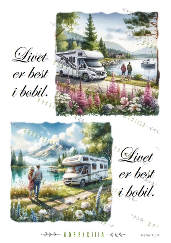 Motivark A4 Natur 1004 M  Bobil, stor