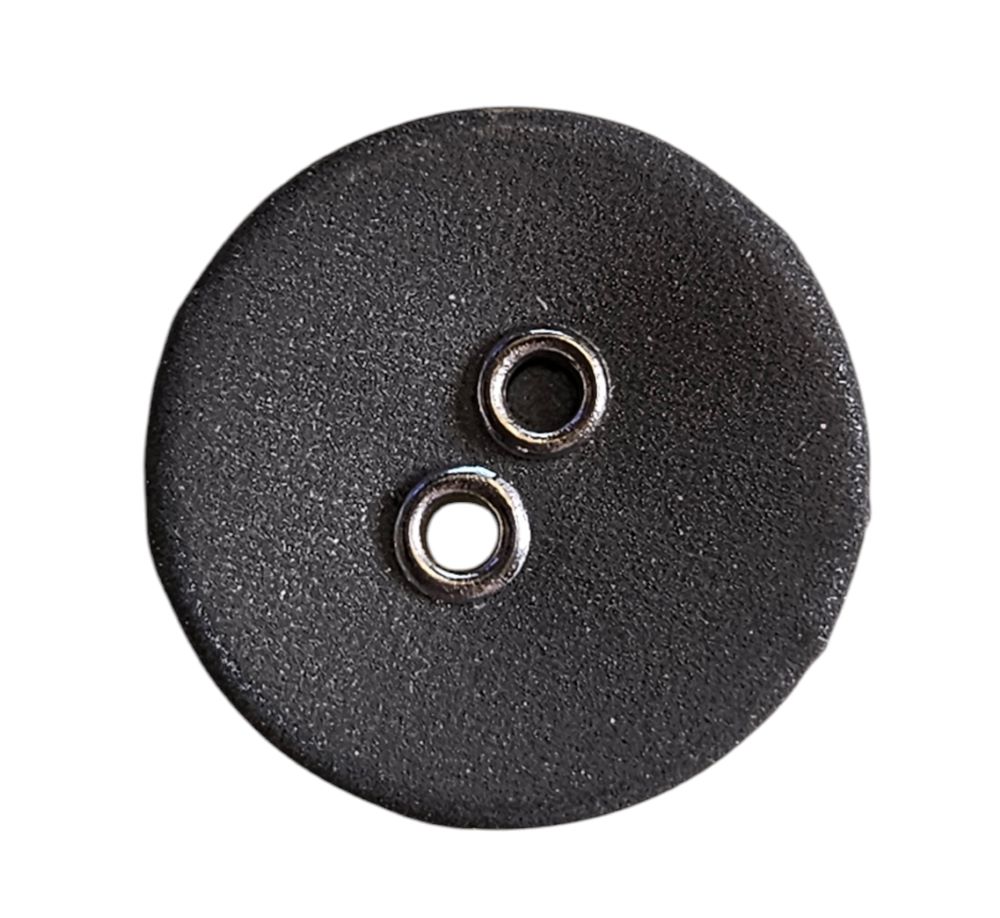 Knapp 2 hulls 18mm Refleksknapp Grå - Bilde 1